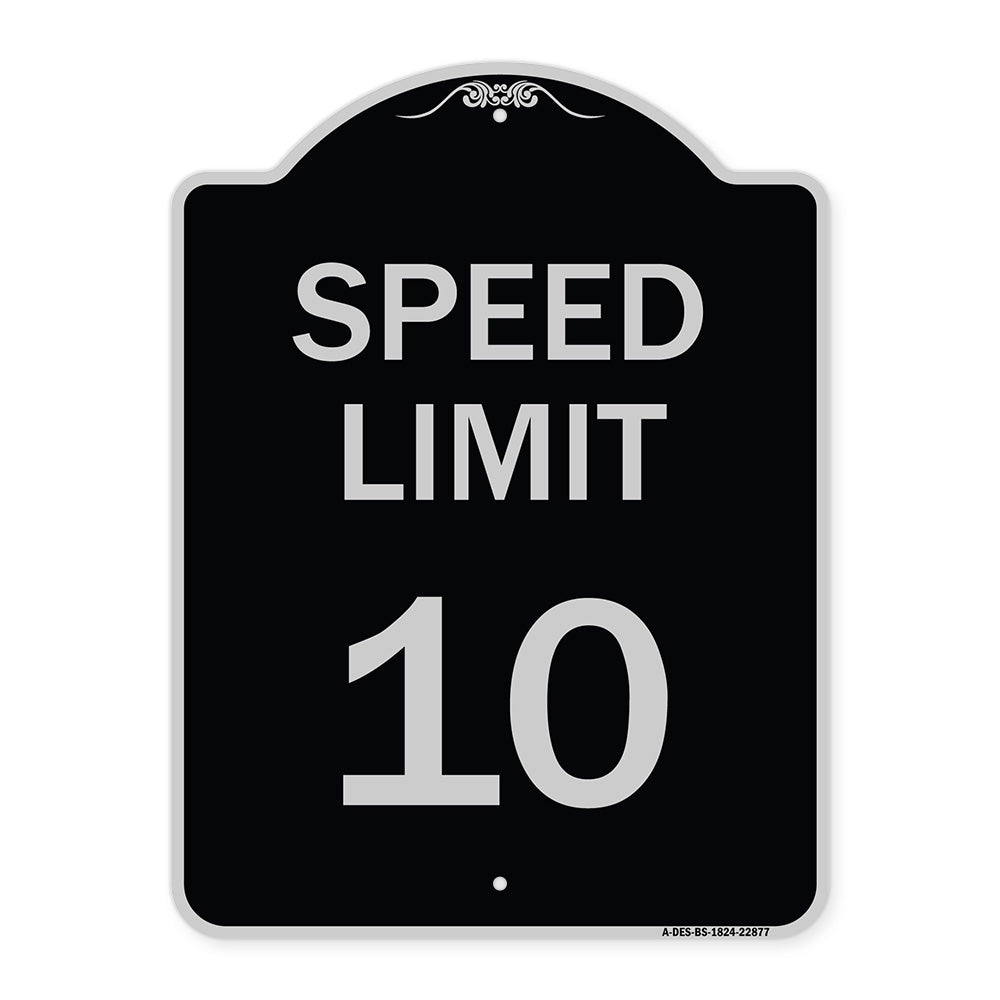 Speed Reduction Sign Speed Limit 10 Mph