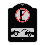 Spanish Parking Control Sign No Estacionar (No Parking) (With Symbol)