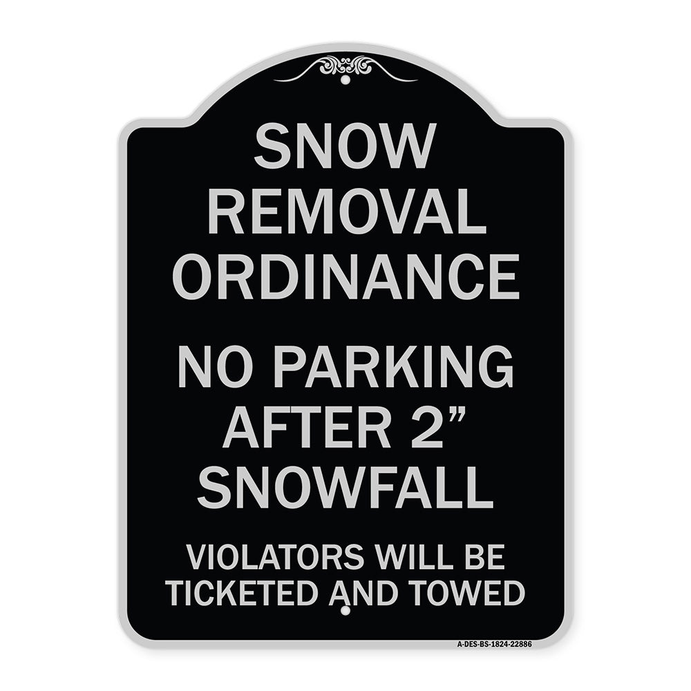Snow Removal Ordinance - No Parking After 2 Snowfall