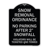 Snow Removal Ordinance - No Parking After 2 Snowfall
