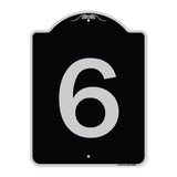 Sign with Number 6