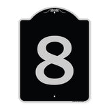 Sign with Number '8