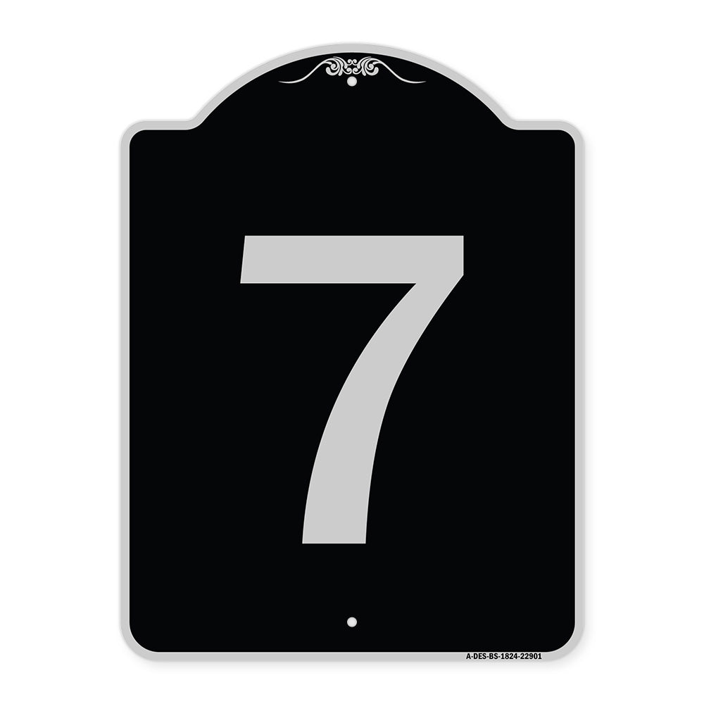 Sign with Number '7