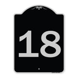 Sign with Number '18