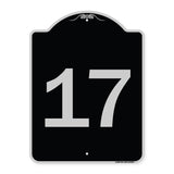 Sign with Number '17