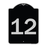Sign with Number '12