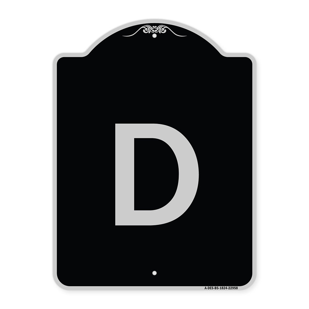 Sign with Letter D