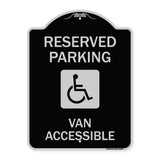 Reserved Parking Van Accessible with Symbol
