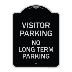 Reserved Parking Sign Visitor Parking No Long-Term Parking