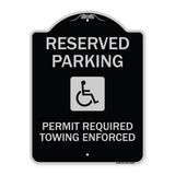 Reserved Parking Permit Required Towing Enforced (With Graphic)