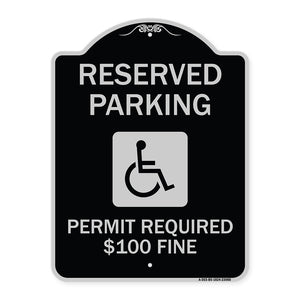 Reserved Parking Permit Required $100 Fine