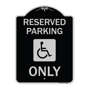 Reserved Parking Only (With Handicapped Symbol)