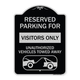 Reserved Parking for Visitors Only Unauthorized Vehicles Towed Away
