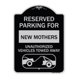 Reserved Parking for New Mothers Unauthorized Vehicles Towed Away (With Tow Away Graphic)