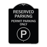 Reserved Parking - Permit Parking Only with Symbol