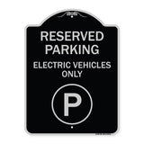 Reserved Parking - Electric Vehicles Only (With Parking Symbol)