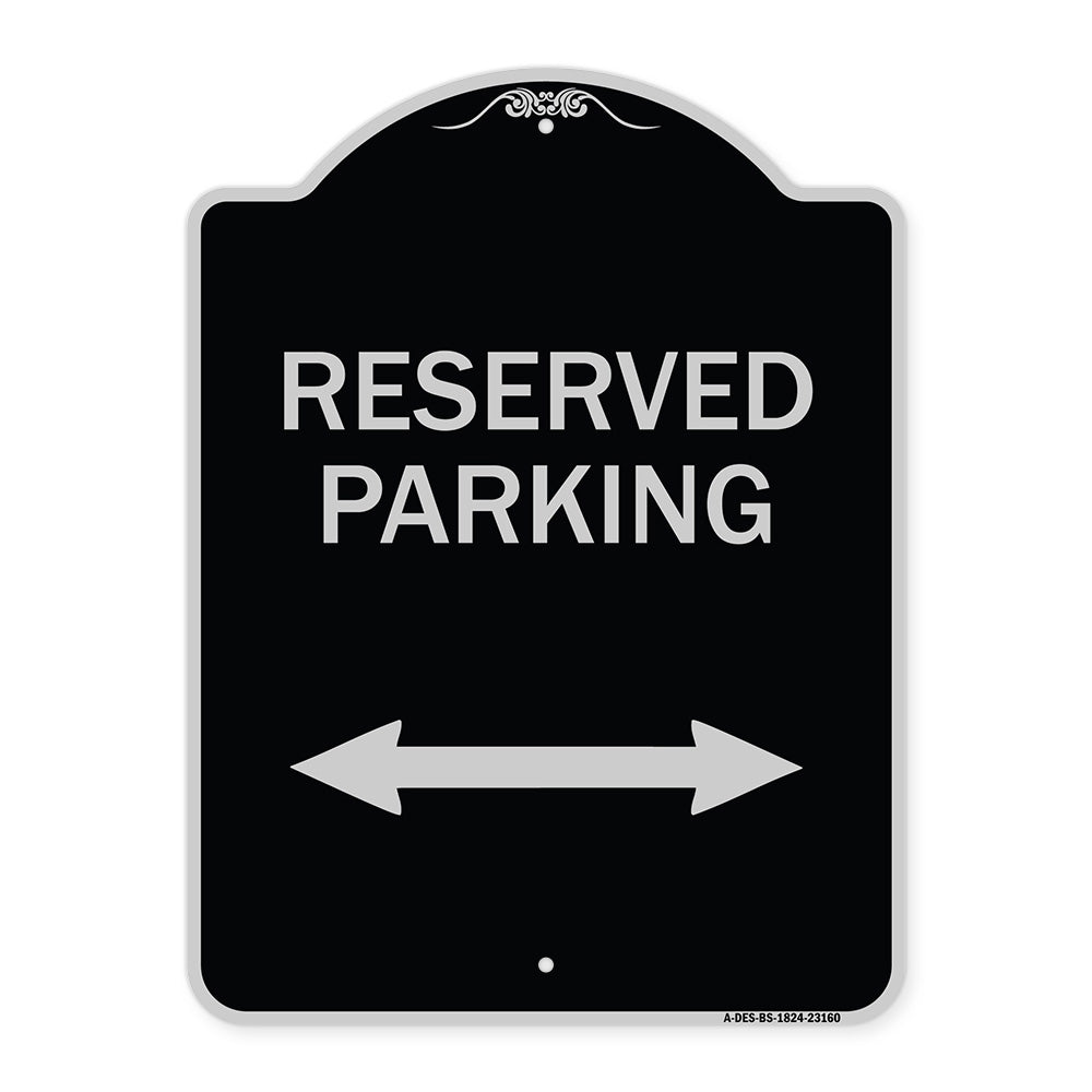 Reserved Parking (Arrow Pointing Left and Right)