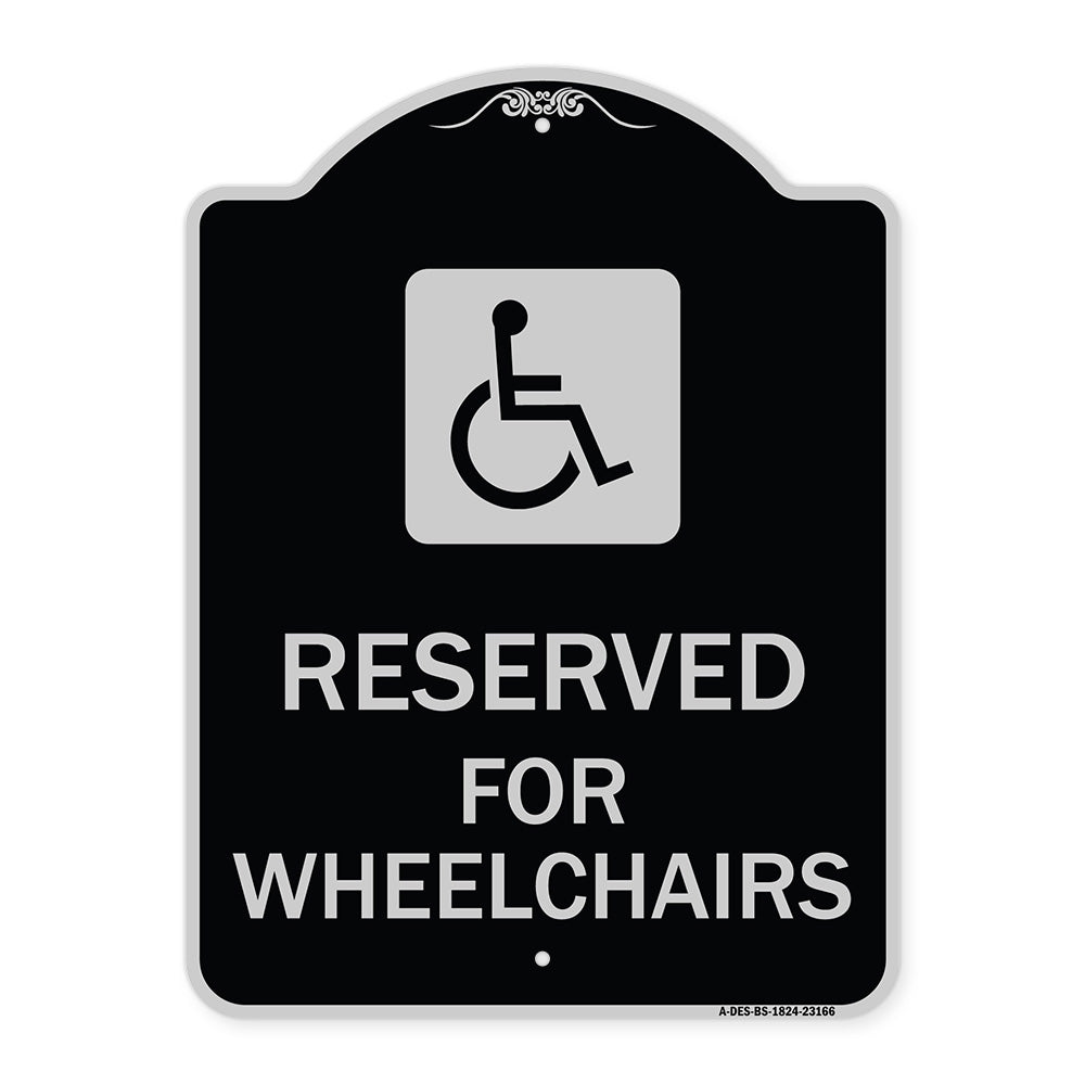 Reserved for Wheelchairs with Graphic