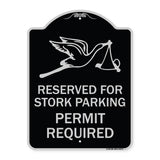 Reserved for Stork Parking Permit Required (With Graphic