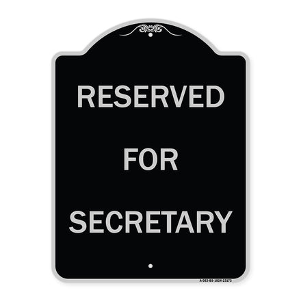 Reserved for Secretary