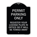 Register Your License Plate in Office or It Will Be Towed Away