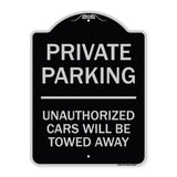 Private Parking Unauthorized Cars Will Be Towed Away