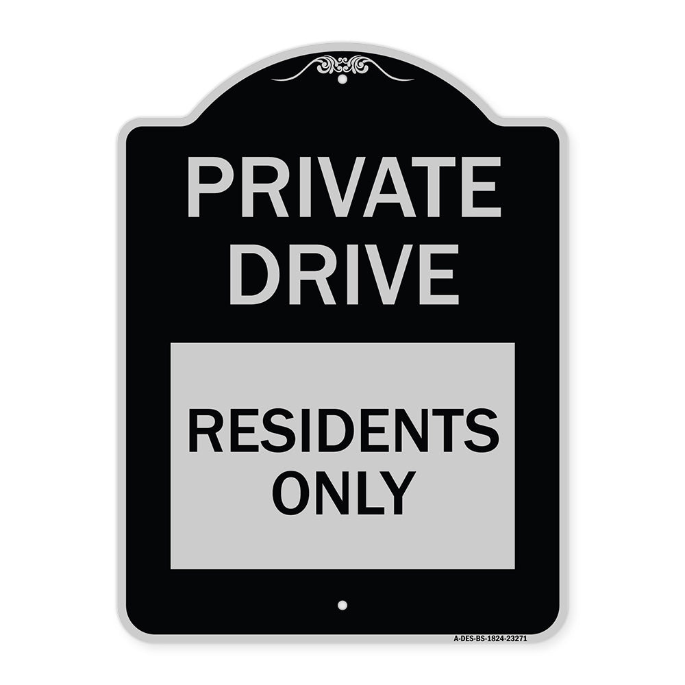 Private Drive Sign Private Drive - Residents Only