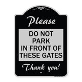 Please Do Not Park in Front of These Gates