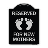 Pink Reserved Parking for New Mothers