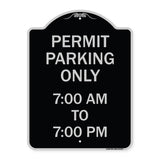 Permit Parking Only 7-00 Am to 7-00 Pm
