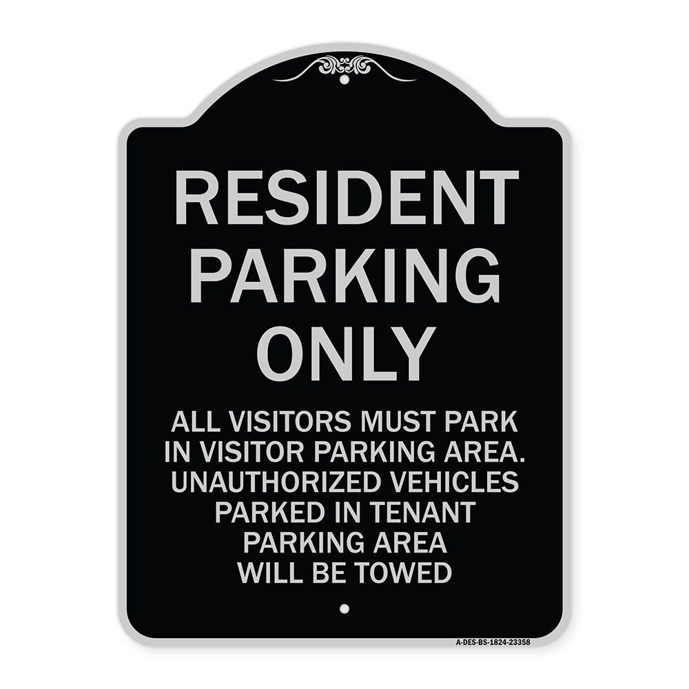 Parking Sign Resident Parking Only