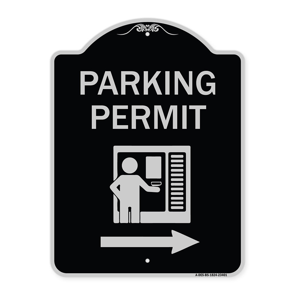 Parking Permit (With Right Arrow Symbol)