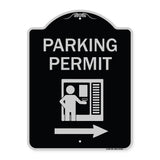 Parking Permit (With Right Arrow Symbol)
