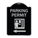 Parking Permit (With Left Arrow Symbol)