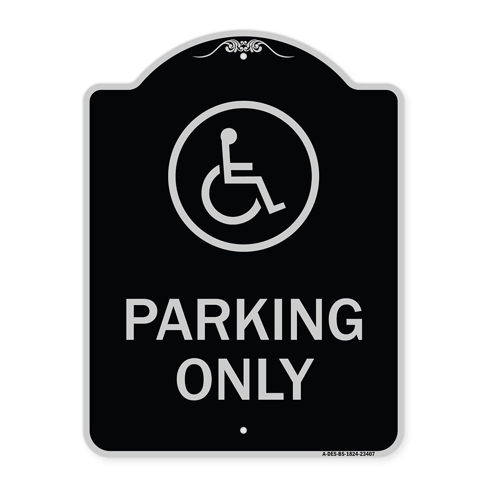 Parking Only (With New Access Symbol)