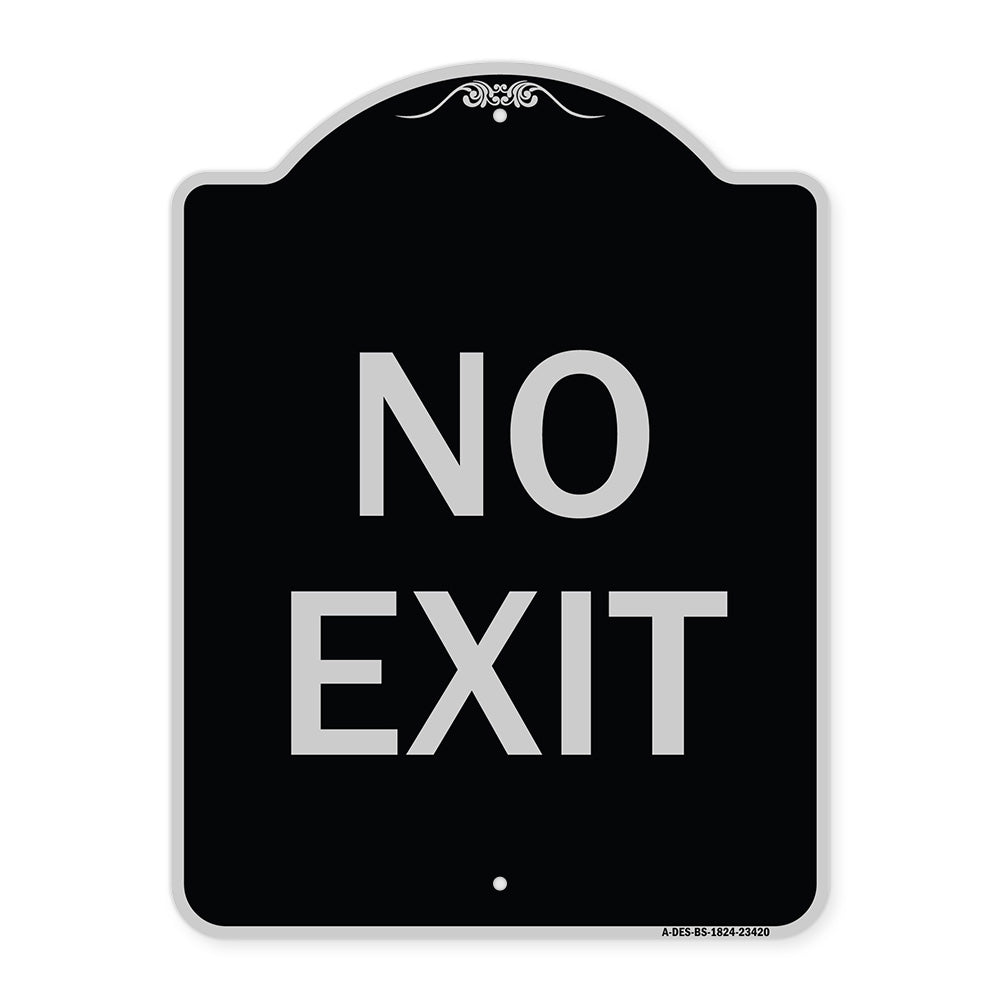 Parking Lot Sign No Exit