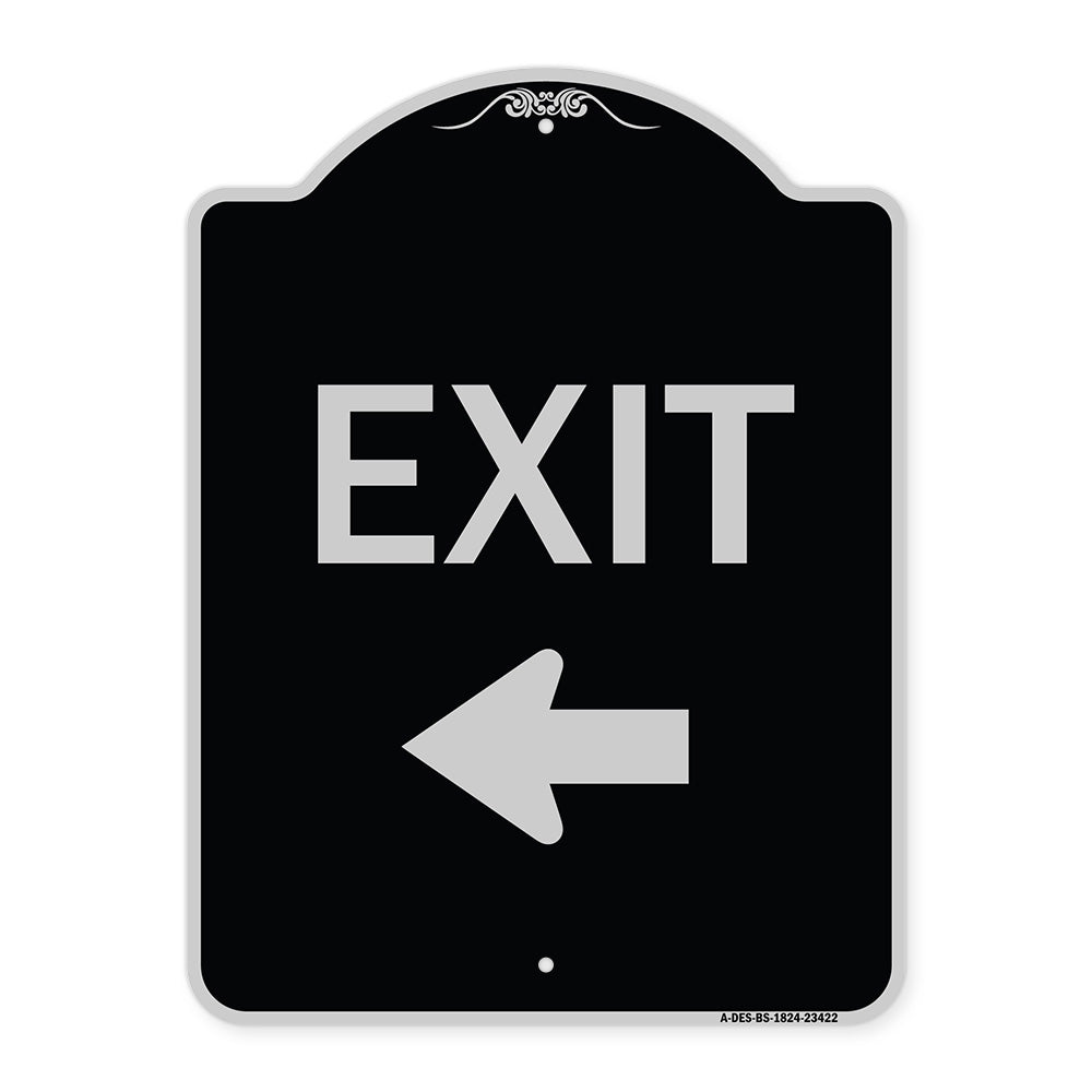 Parking Lot Sign Exit Sign (Left Arrow)