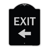 Parking Lot Sign Exit Sign (Left Arrow)