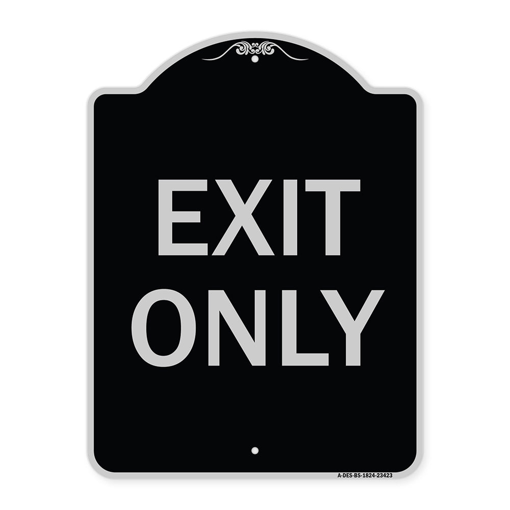 Parking Lot Sign Exit Only