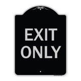 Parking Lot Sign Exit Only
