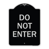 Parking Lot Sign Do Not Enter