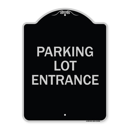 Parking Entrance Sign Parking Lot Entrance