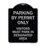 Parking by Permit Only Visitors Must Park in Designated Area