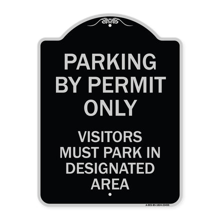 Parking by Permit Only Visitors Must Park in Designated Area