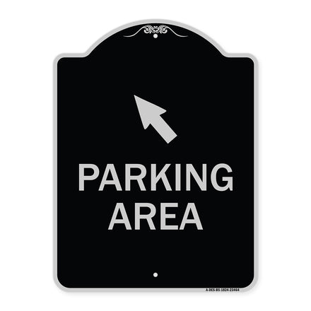 Parking Area with Upper Left Arrow