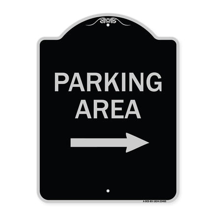 Parking Area with Right Arrow