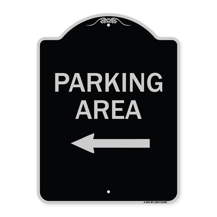 Parking Area with Left Arrow