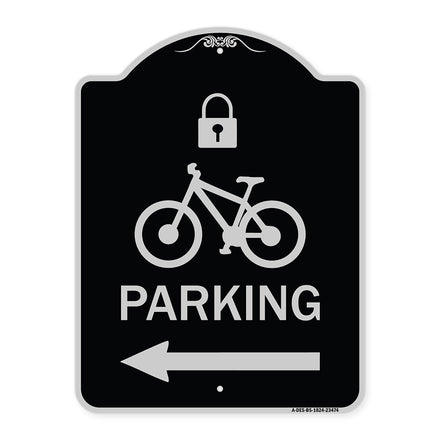 Parking (With Lock Cycle & Left Arrow Symbol)