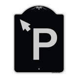 P Symbol (With Up Arrow Pointing Left)