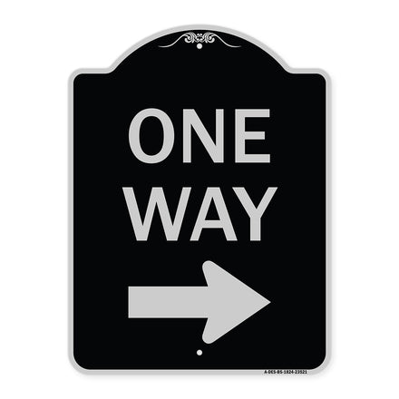 One Way Sign (Right Arrow)